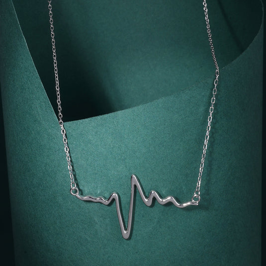 925 Silver Heartbeat Pendant