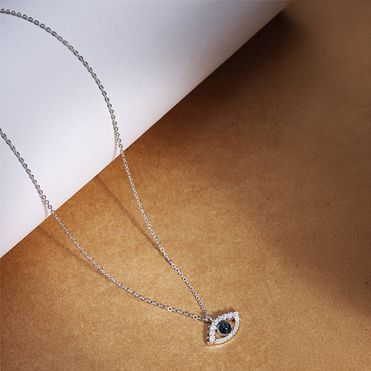 Small Square Pendant Necklace