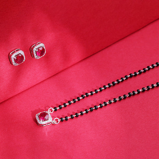 Minimal Black Beads Mangalsutra