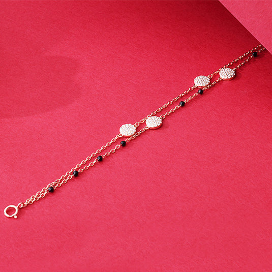 Straight Chain Multi Bead Bracelet