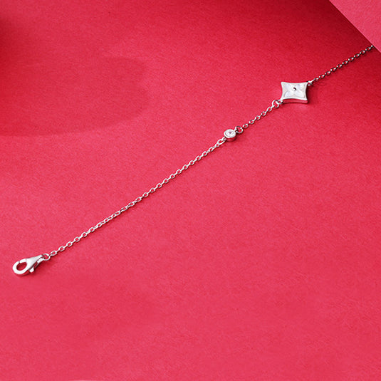 Straight Chain Minimal Bead Bracelet