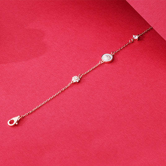 Straight Chain Tiny Bead Bracelet