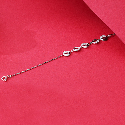 Straight Chain Slim Bead Bracelet