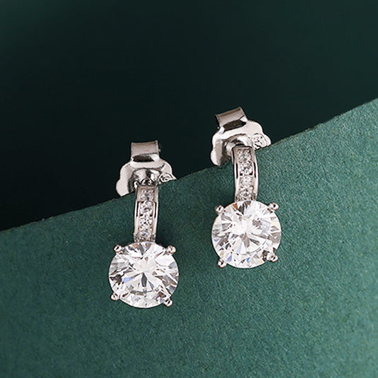 Triple Drop Crystal Earrings