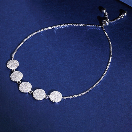 Round Bracelet with Spaced Beads