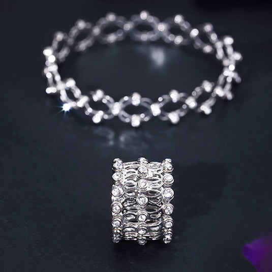 Bracelet with Multi Crystal Drops