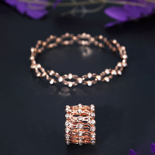 Bracelet with Statement Crystal Drops