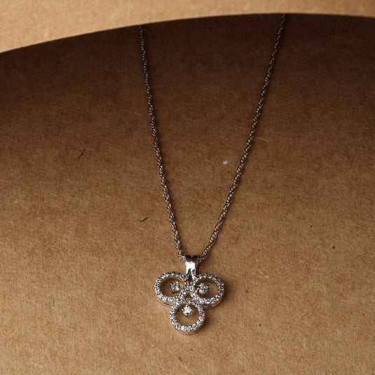 925 Silver Sparkling Trinity Cluster Pendant