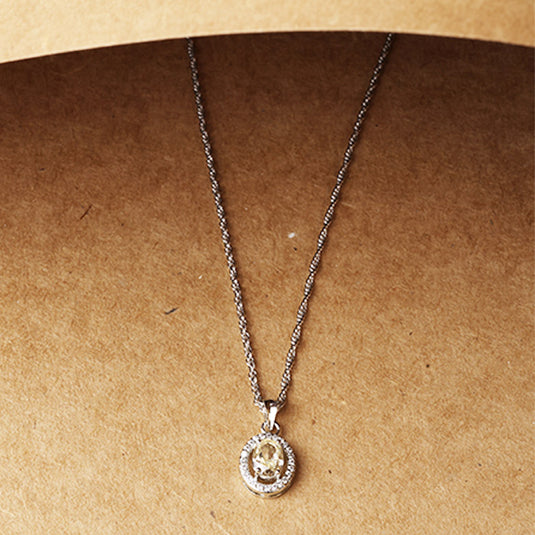 Subtle Shine Pendant Necklace