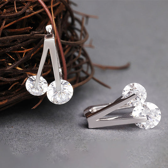 Hanging Crystal Cluster Earrings
