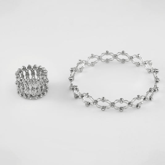 Bracelet with Multi Crystal Drops