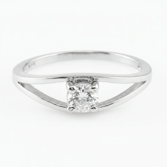 925 Silver Stone Convex Ring
