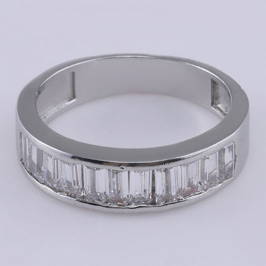 925 Silver Channel Band Ring