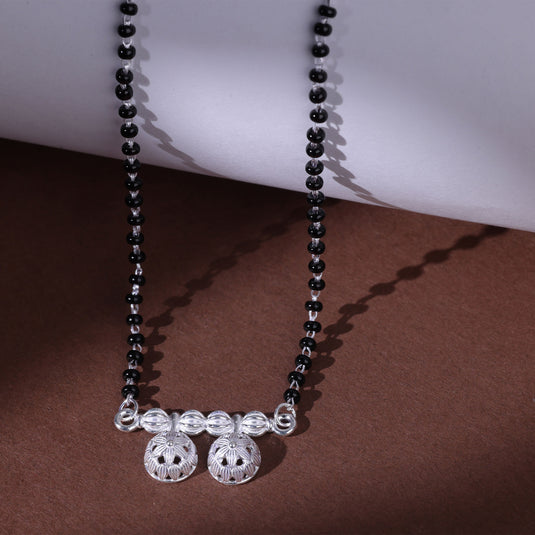 925 Silver Jhumka-Style Wati Mangalsutra