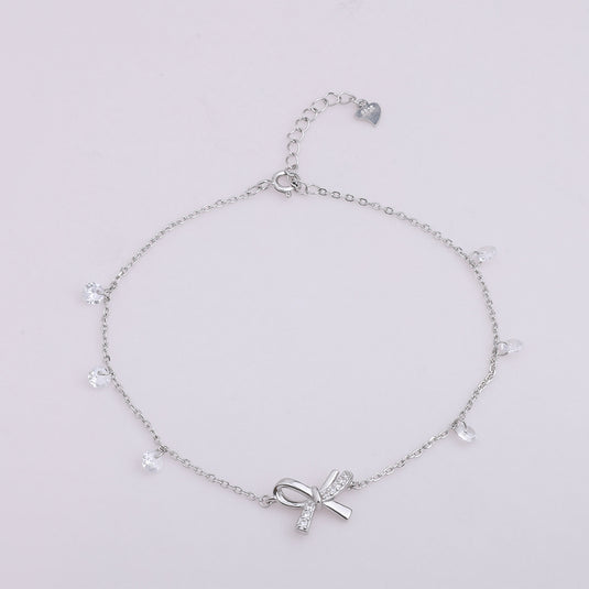 925 Silver Elegant Bow Bracelet