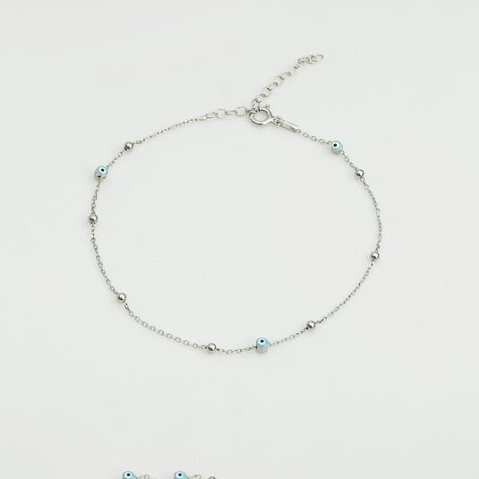 Straight Chain Plain Accent Bracelet