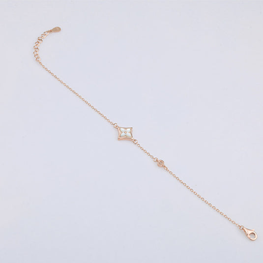 Straight Chain Center Bead Bracelet