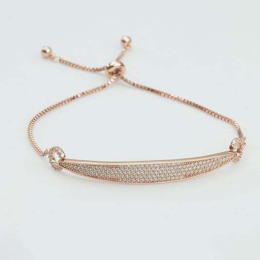 Bracelet with Center Hanging Chain