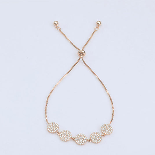 Round Bracelet with Center Beads