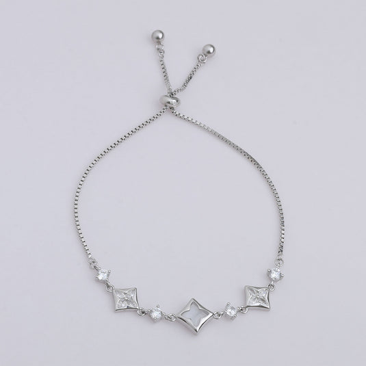 925 Silver Starry Adjustable Bracelet