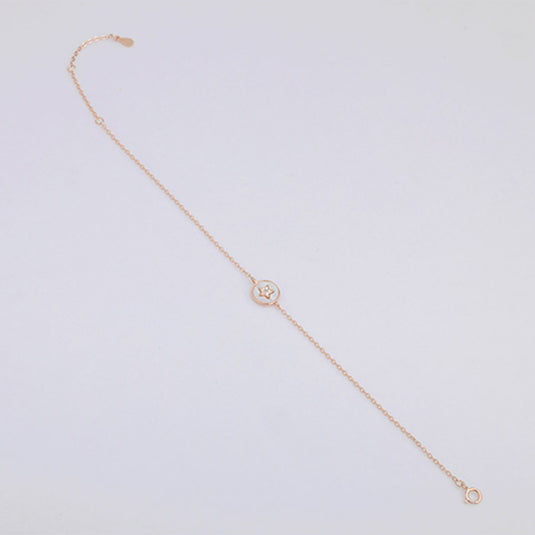 Straight Chain Refined Bead Bracelet