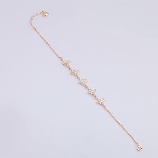 Straight Chain Linear Bead Bracelet