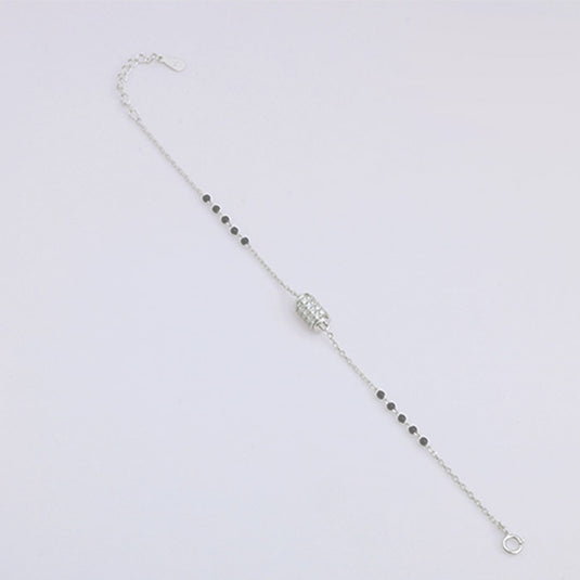 Straight Chain Center Accent Bracelet