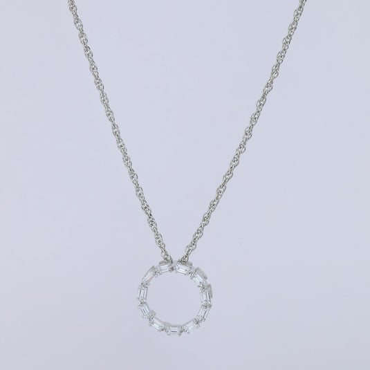925 Silver Linked Ring Pendant