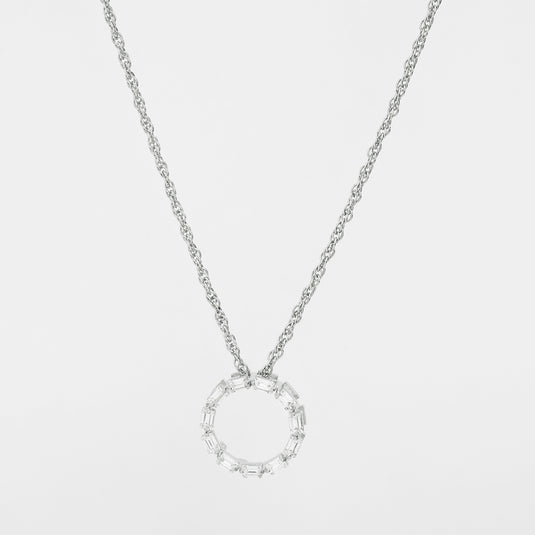 925 Silver Linked Ring Pendant