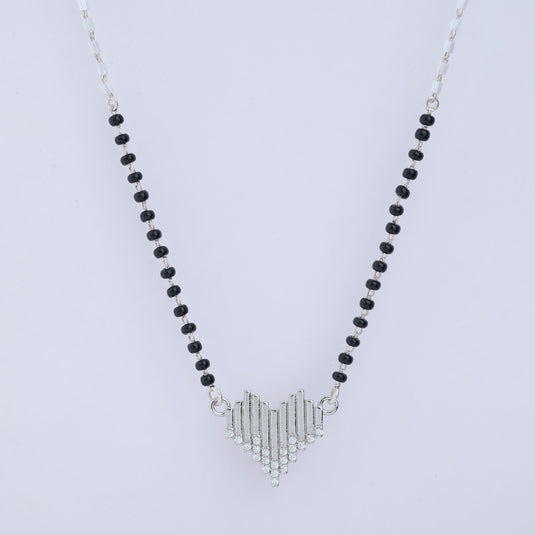 925 Silver Heartline Mangalsutra