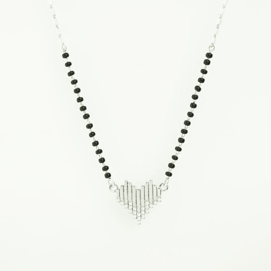 Minimal Black Beads Necklace