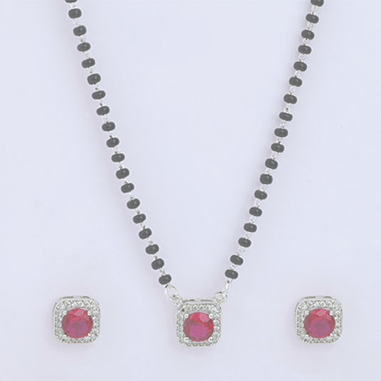 Minimal Black Beads Mangalsutra