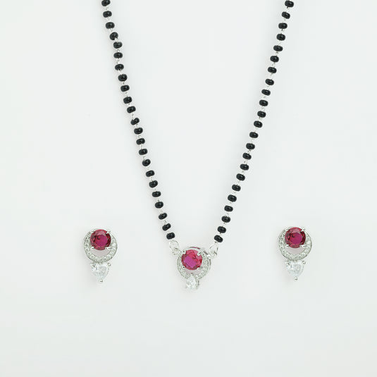 Dual Stone Stud Mangalsutra