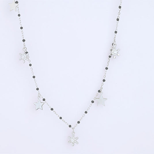 Spaced Bead Chain Necklace