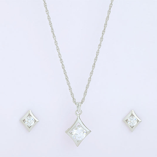 Minimal Drop Pendant Necklace Set