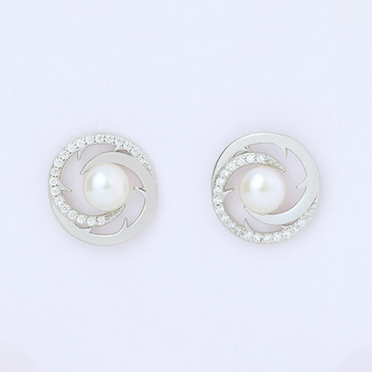 Spiral Design Stud Earrings