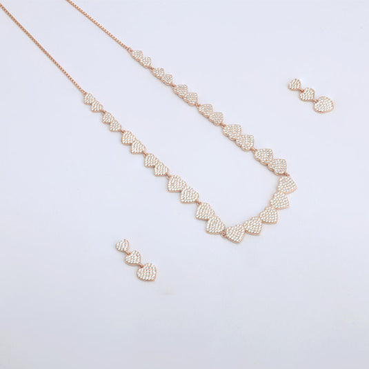 Layered Silver Bead Chain Necklace