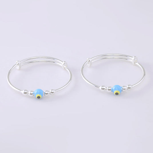 Minimal Silver Bead Kada