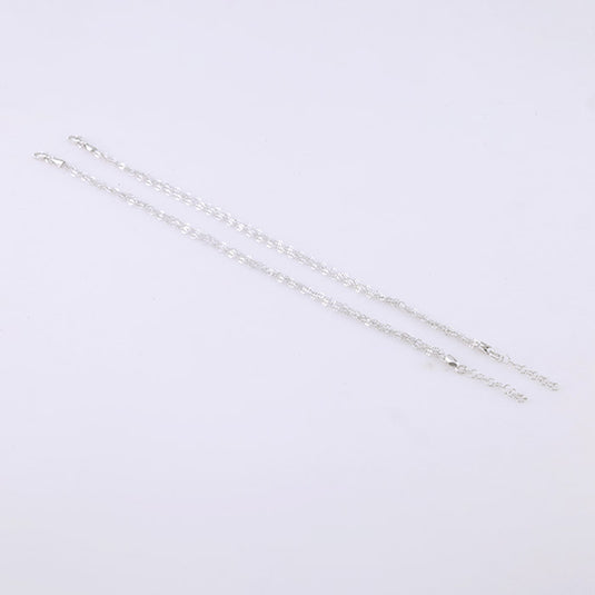 Dual Line Crystal Anklet