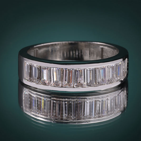 925 Silver Channel Band Ring