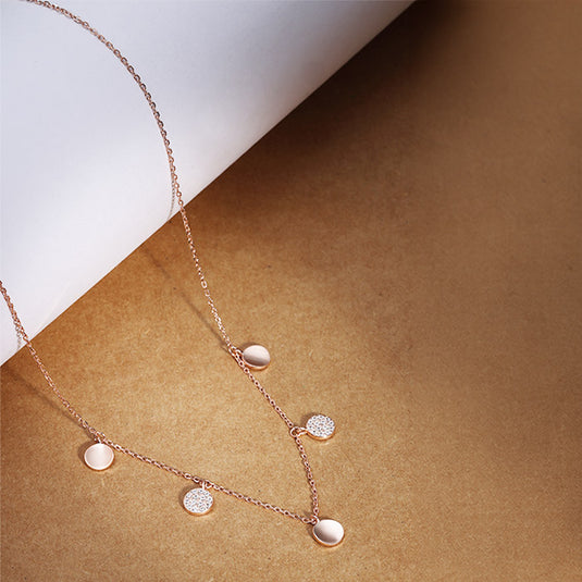 Double Stone Minimal Necklace