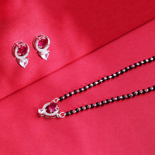 Dual Stone Stud Mangalsutra