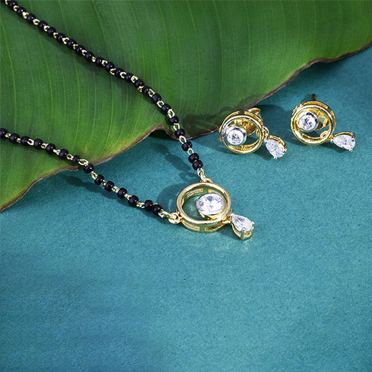 Floral Pendant Mangalsutra Necklace