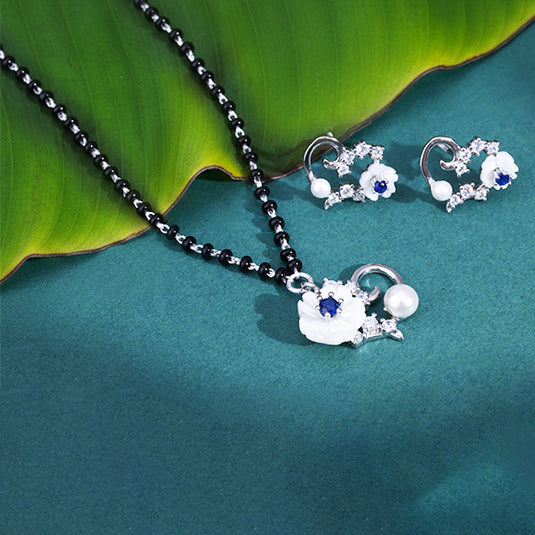 Minimal Round Pendant Mangalsutra