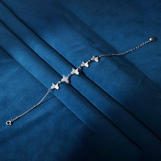 Straight Chain Side Bead Bracelet