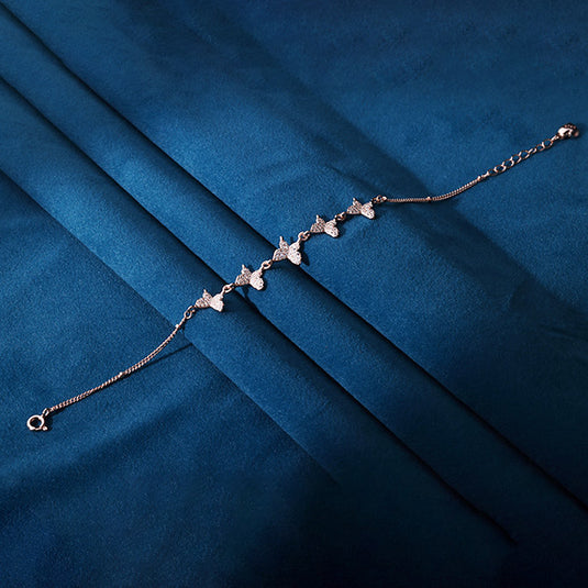 Straight Chain Linear Bead Bracelet