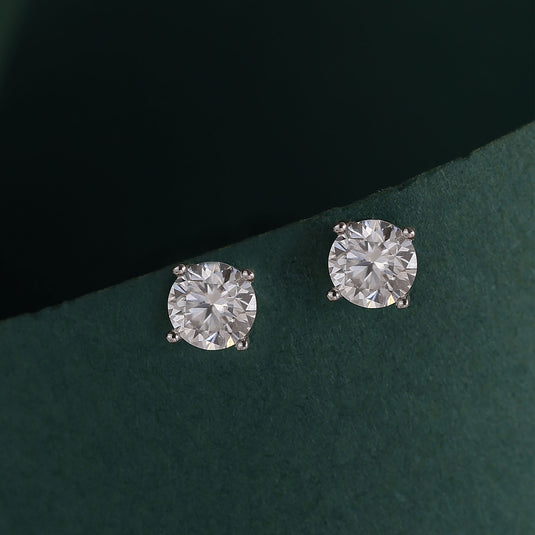 925 Silver Simple Stud Earrings