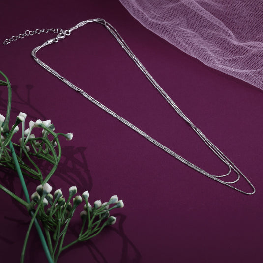 925 Silver Simple Layered Chain