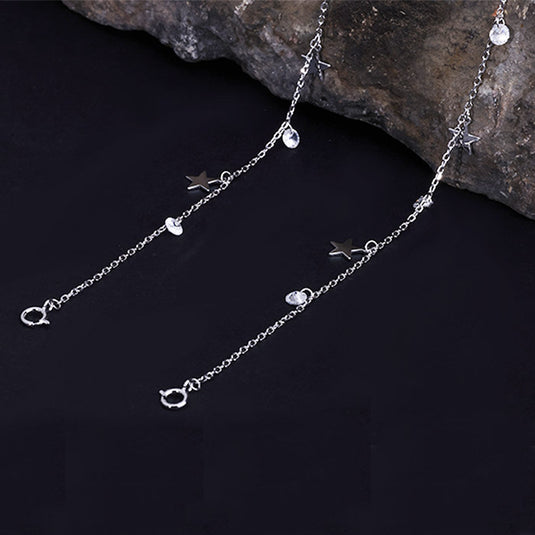 Classic Layered Silver Anklet