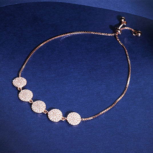 Round Bracelet with Center Beads